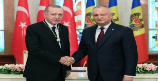 Moldovada Erdoğana Cumhuriyet Nişanı