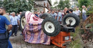 Traktörün Altında Kalan Sürücünün Yakınlarının Feryatları Yürekleri Dağladı