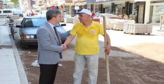 Başkan Şirinden Cumhuriyet Caddesi Sakinlerine Bayram Müjdesi