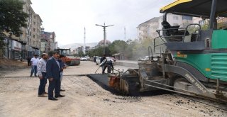 Başkan Asya, İstasyon Caddesindeki Üstyapı Çalışmalarını İnceledi