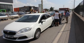 Tıra Yol Vermek İçin Duran 5 Araç Birbirine Girdi