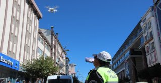 Erzurumda Drone İle Trafik Denetimi