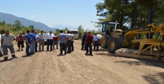 Serik Haskızılörende Asfalt Hazırlığı