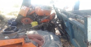 Traktör Şarampole Uçtu: 2 Kişi Hayatını Kaybetti, 3 Hayvan Telef Oldu