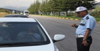 Ispartada Kırmızı Düdük Ve Drone Eşliğinde Bayram Trafiği Denetimleri