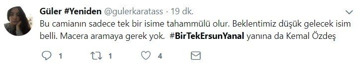 Fenerbahçeli Taraftarlardan Ersun Yanal İçin Kampanya
