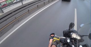 (Özel) E-5 Karayolunda Feci Motosiklet Kazası Kamerada