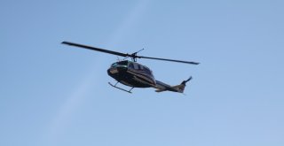 Çankırıda Helikopter Destekli Trafik Uygulaması