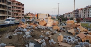Tır Kazasında Faciadan Dönüldü... O Anlar Kamerada