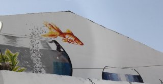 Başkaledeki Duvar Ve Trafolar Resimlerle Donatıldı