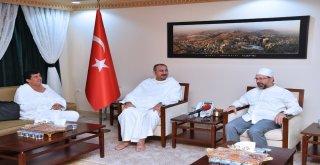 Adalet Bakan Gül, Mekkede Diyanet İşleri Başkanı Erbaşı Ziyaret Etti