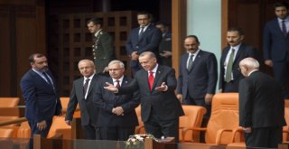 Cumhurbaşkanı Recep Tayyip Erdoğan, Yemin Töreninin Yapılacağı Tbmm Genel Kuruluna Geldi.
