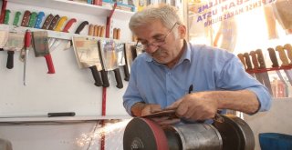 Bıçak Bileme Ustalarının Kurban Bayramı Mesaisi