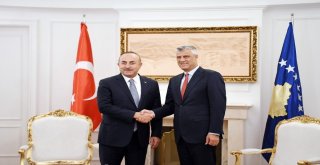 Bakan Çavuşoğlu, Kosova Cumhurbaşkanı Thaçi İle Görüştü