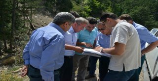 Kütahya Ve Uşak İl Özel İdaresi, Gediz Muratdağı Termal Kayak Merkezinde İncelemelerde Bulundu