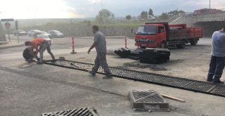 Teski Süleymanpaşada Yağmur Suyu Hattı Ve Mazgal Yapımına Devam Ediyor