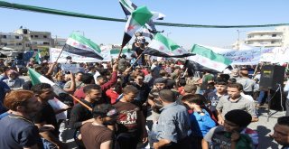 İdlibde Halk Türklere Şükran, Esada Öfke Gösterisi Yaptı