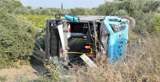 Otomobil İle Halk Otobüsü Çarpıştı: 24 Yaralı