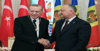 Moldovada Erdoğana Cumhuriyet Nişanı