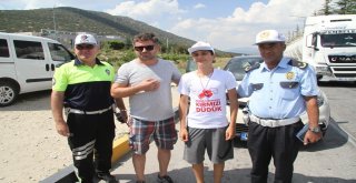 Ispartada Kırmızı Düdük Ve Drone Eşliğinde Bayram Trafiği Denetimleri