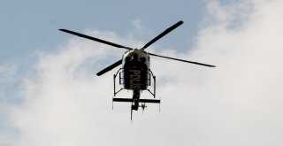 Fethiyede Helikopter İle Havadan Trafik Denetimi