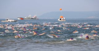 Çanakkalede Troya Açık Su Yüzme Yarışı Gerçekleşti