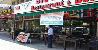 Turizm Merkezinde Mühürlenen İşyerlerine İngilizce Pankartlı İfşa