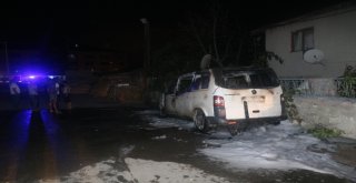 Ümraniyede Park Halindeki Araç Alev Alev Böyle Yandı