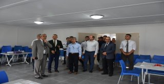 Vali Güvençerden Geçici Konaklama Tesisine İnceleme
