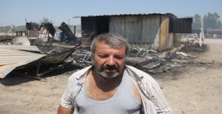 Anız Yangını Hurdacıyı Evsiz Bıraktı