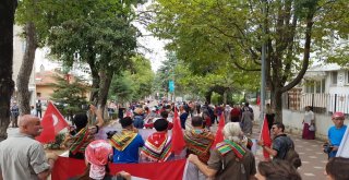Domaniçten Teslim Alınan Sancak Ve Toprak Vali Büyükakına Teslim Edildi