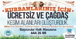 Odunpazarından Ücretsiz Kurban Kesim Hizmeti