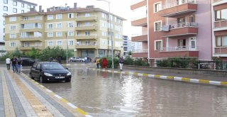 Çankırıda Sağanak Yağış Etkili Oldu