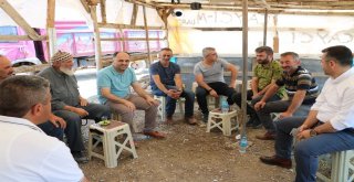 Başkan Özaltun, Hayvan Pazarını Ziyaret Etti