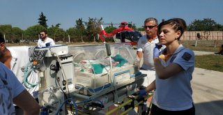 Kalbi Duran Yeni Doğmuş Bebeğin İmdadına Ambulans Helikopter Yetişti