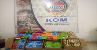 Antalyada 619 Kilo Gümrük Kaçağı Nargile Tütünü Ele Geçirildi