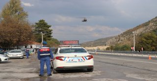 Jandarmadan Helikopterle Trafik Denetimi