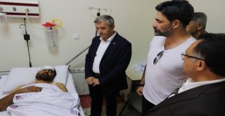 Uğur Işılak Ve Şahinbey Belediye Başkanı Tahmazoğlu, Kazada Yaralananları Ziyaret Etti