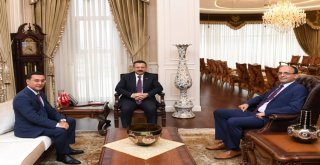 Başsavcı Kurttan Vali Aksoya Veda Ziyareti