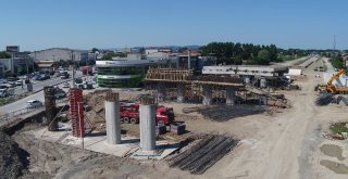 Topça Kavşağında Ayaklar Tamamlanıyor