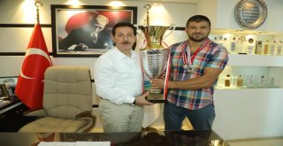 Kırkpınarın 2.si Yılmazdan Başkan Toka Ziyaret