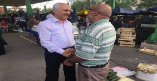 Başkan Gülden Perşembe Pazarına Ziyaret