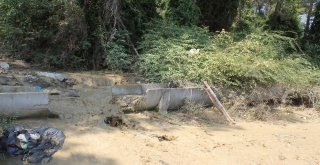 Patlayan İçme Suyu Hattı Koyunların Bulunduğu Ağılı Sular Altında Bıraktı