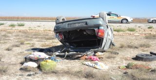 Karamanda Otomobil Takla Attı: 7 Yaralı