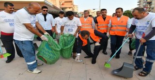 Başkan Çetin Çevre Gönüllüleriyle Beraber Çöp Topladı