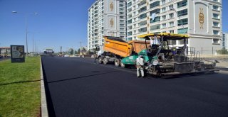 Mezopotamya Caddesine 7 Bin 121 Ton Asfalt Serildi