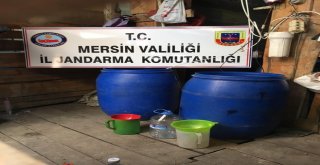 Mersinde 18 Bin Litre Boğma Rakı Ele Geçirildi