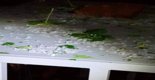 Silivride Dolu Yağışı Başladı