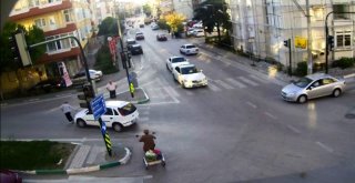 Bursada Mobese Kameralarına Yansıyan İlginç Kazalar
