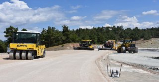 Dursunbey - Tavşanlı Yolunda Asfalt Çalışmaları Başlıyor